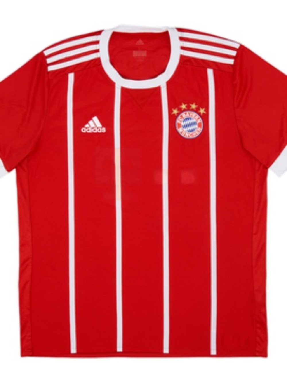 Adidas FC Bayern München 2017/18 Home Jersey Red White Stripes